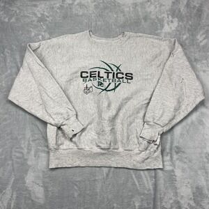 Boston Celtics Sweatshirt Mens XL Gray Champions Premium Reverse Weave NBA